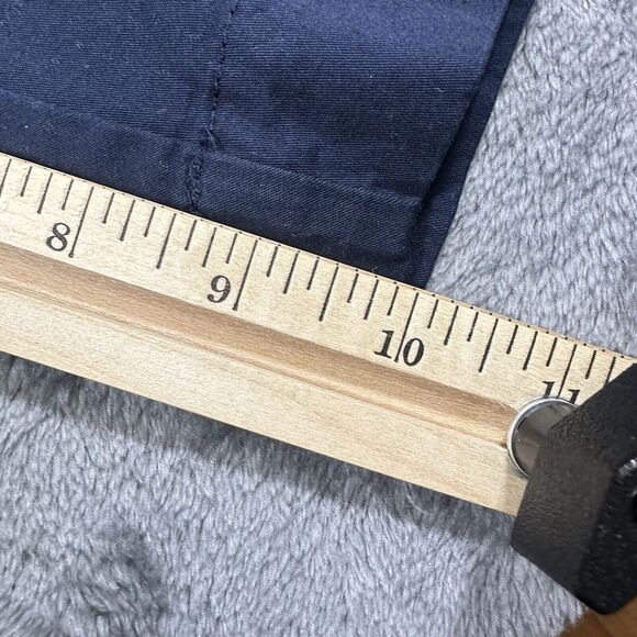 Nautica Bermuda Shorts Women’s 16 Navy Blue Pocket Mid Rise Zip Stretch NWT - Picture 9 of 10